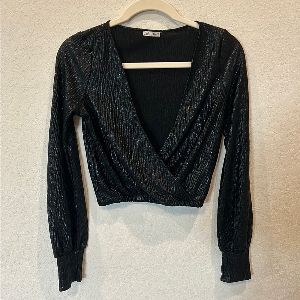 Black Wrap Top